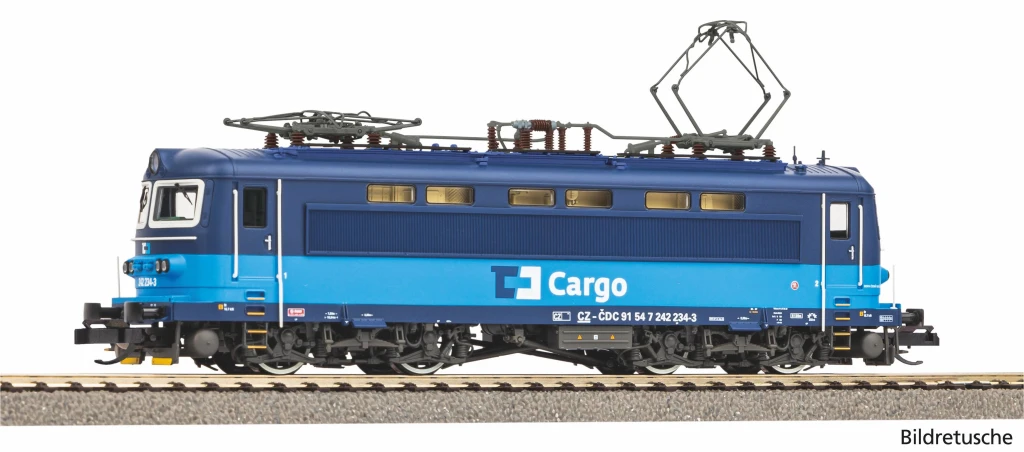 PIKO 47482 E-Lok Rh 242 CD Cargo VI + DSS Next18 Spur TT