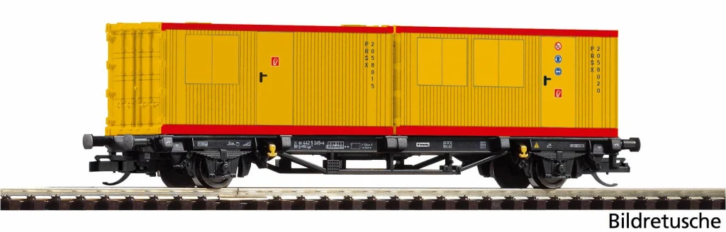 PIKO 47729 Containertragwagen 2x20 PIKO Rail Service VI Spur TT