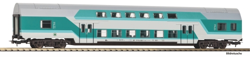 PIKO 53119 Doppelstocksitzwagen DBuz 747.3 mintgrün DR IV, andere Nummer Spur H0