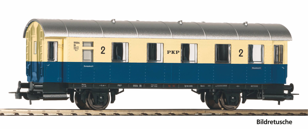 PIKO 57638 Triebwagenanhänger PKP III Spur H0