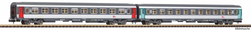 PIKO 94507 2er Set Abteilwagen 1.Kl.+ 2.Kl. SNCF VI Spur N