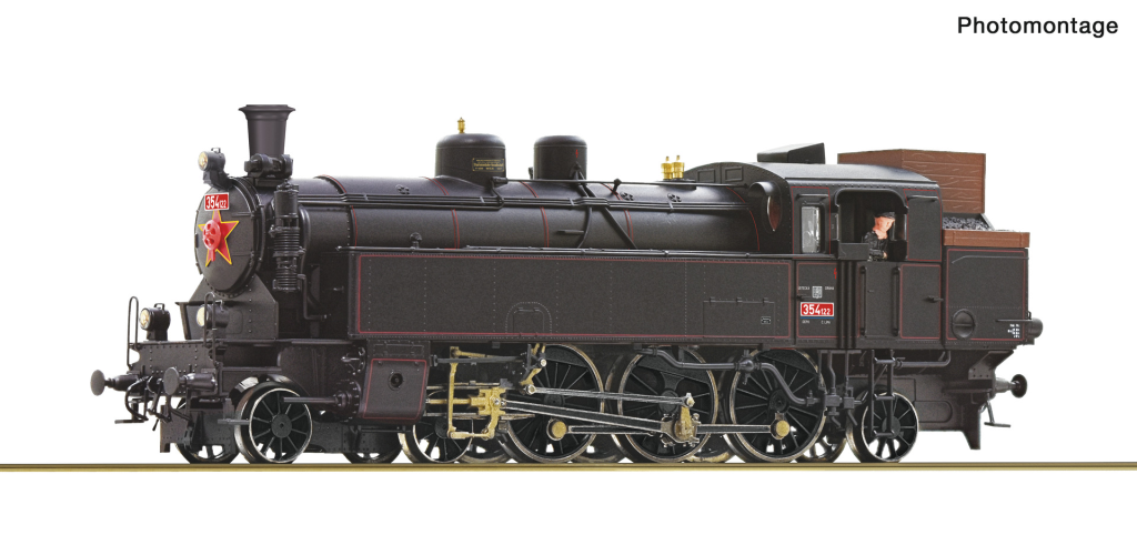 ROCO 7100026 Dampflokomotive Rh 354.1 CSD Spur H0