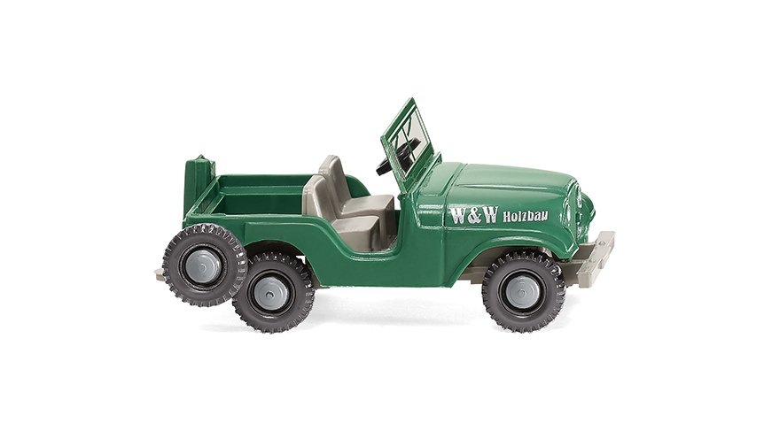 Wiking 001103 Jeep W & W Holzbau Spur H0