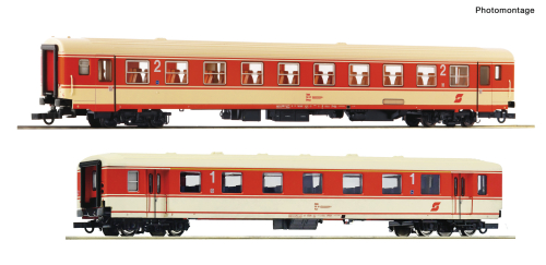 ROCO 6200078 2-teiliges Set 2 Arlberg-Express ÖBB Spur H0