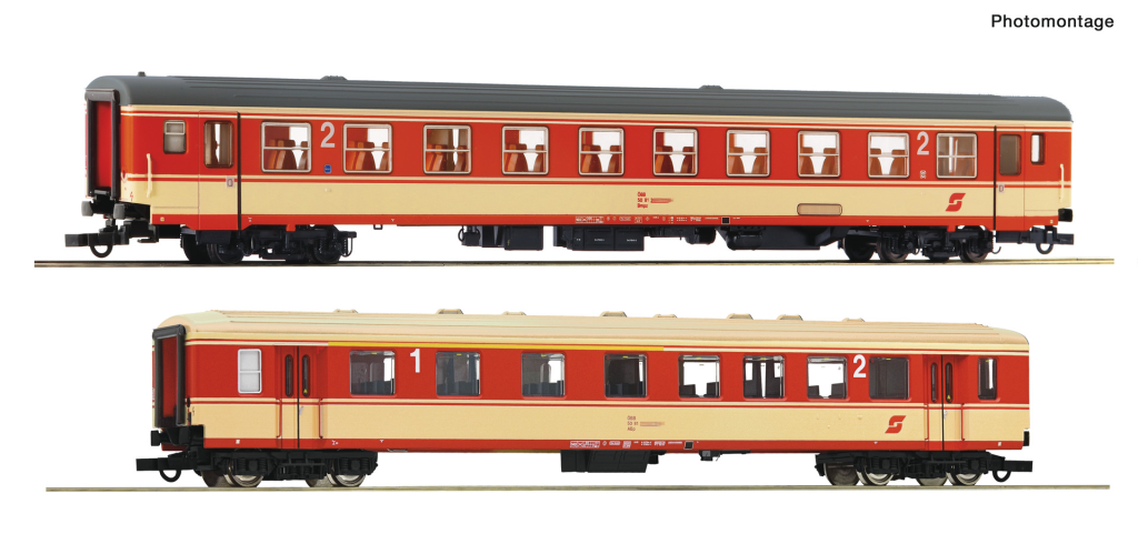 ROCO 6200079 2-teiliges Set 3 Arlberg-Express ÖBB Spur H0