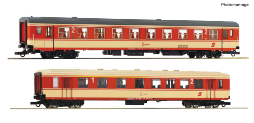 ROCO 6200079 2-teiliges Set 3 Arlberg-Express ÖBB Spur H0