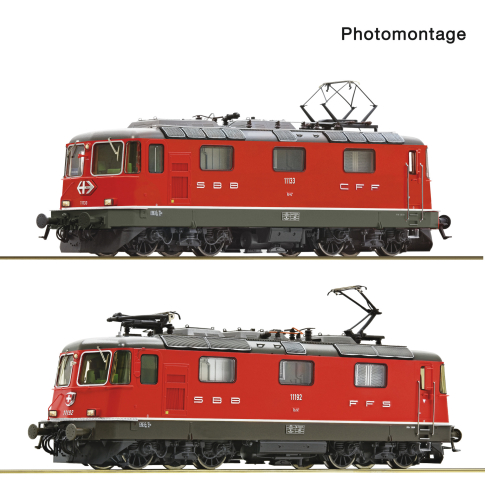 ROCO 7510127 2-teiliges Set Elektrolokomotiven Re 4/4 II 11133 und Re 4/4 II 11192 SBB Spur H0