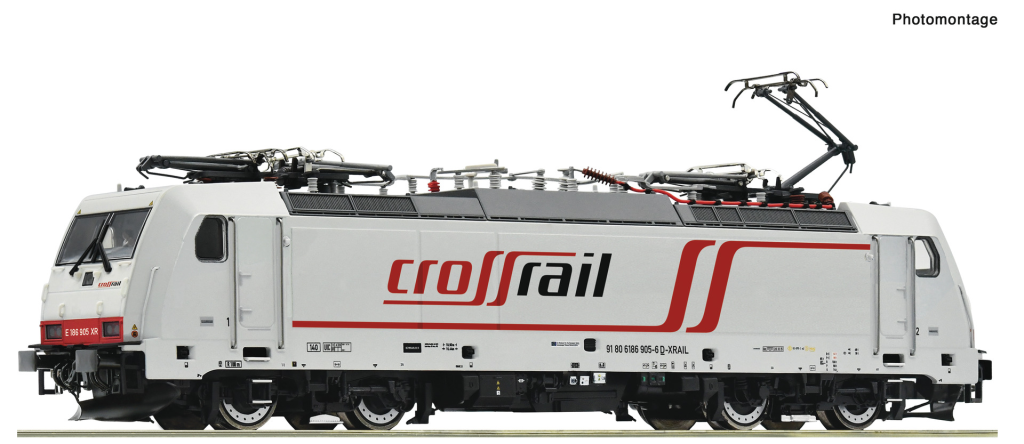 ROCO 7500099 Elektrolokomotive 186 905-6 Crossrail Spur H0