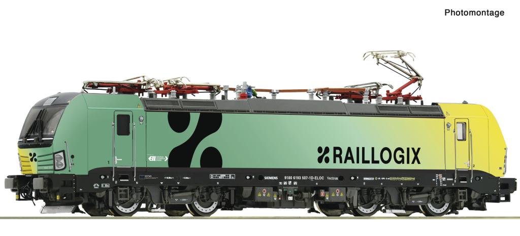 ROCO 7500137 Elektrolokomotive 193 507-1 Raillogix Spur H0