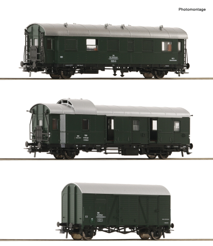 ROCO 6200134 3-teiliges Set Begleitwagen ÖBB Spur H0