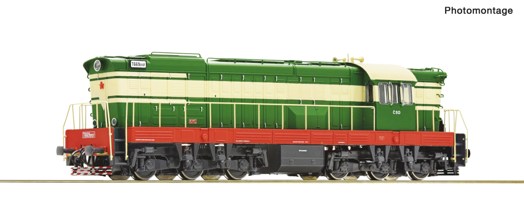 ROCO 7300012 Diesellokomotive T 669.0107 CSD Spur H0