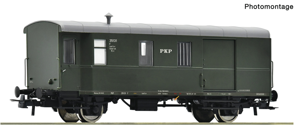 ROCO 6200101 Güterzuggepäckwagen PKP Spur H0