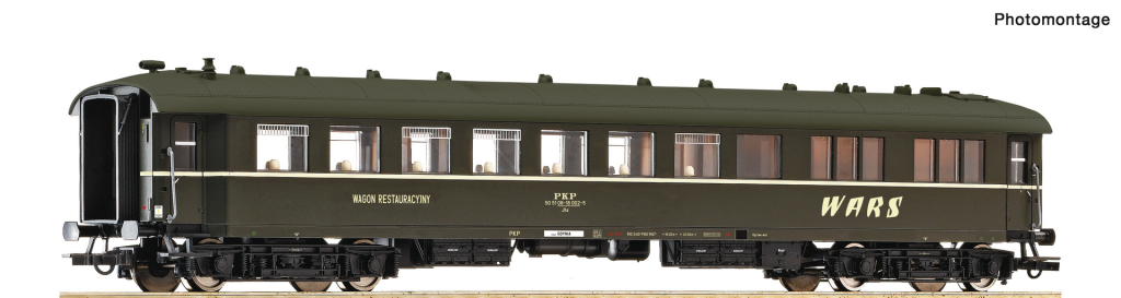 ROCO 6200125 Speisewagen PKP/WARS Spur H0