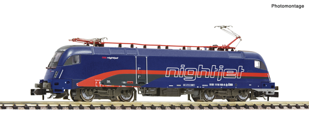 Fleischmann 7560039 Elektrolokomotive 1116 195-9 Nightjet ÖBB Spur N