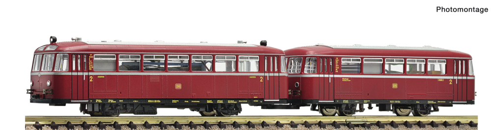 Fleischmann 7770005 Schienenbus VT 95 mit Beiwagen VB 142 DB Spur N