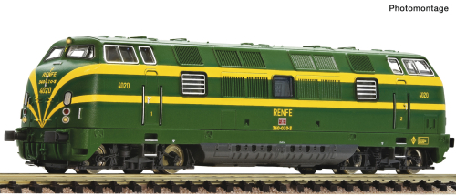 Fleischmann 7360026 Diesellokomotive 340-020-3 RENFE Spur N