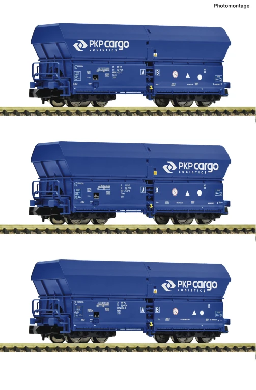 Fleischmann 6660086 3-teiliges Set Selbstentladewagen PKP Cargo Spur N