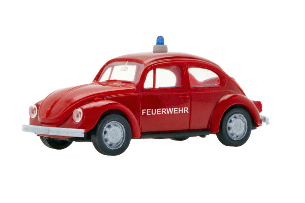 Viessmann 1160 VW Käfer Typ Feuerwehr mit LED-Beleuchtung und Blaulicht Spur H0