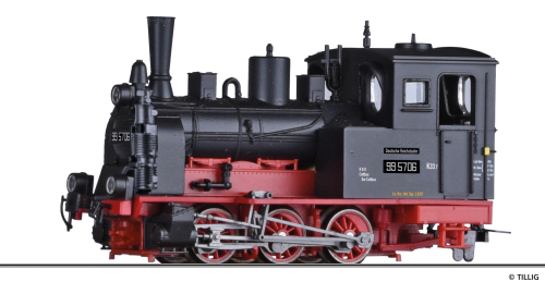 TILLIG 02915 Dampflokomotive der DR Spur Schmalspur H0m