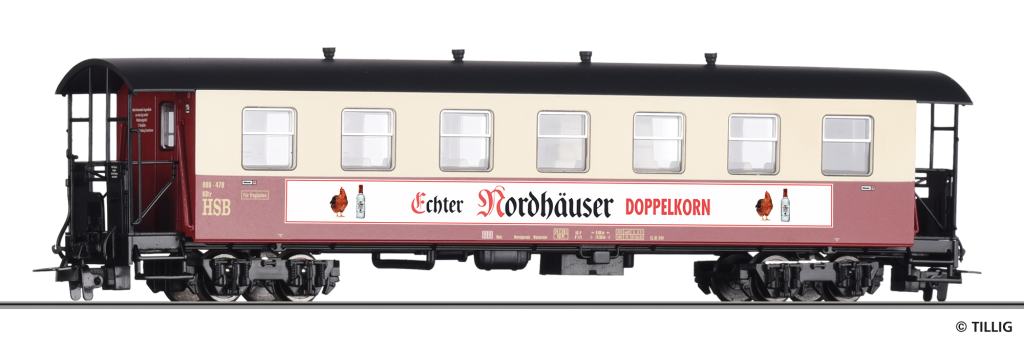 TILLIG 03924 Personenwagen der HSB Spur Schmalspur H0e