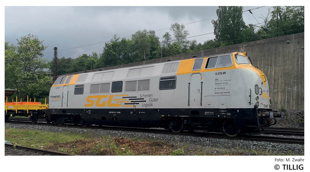 TILLIG 04512 Diesellokomotive der Schienen Güter Logistik GmbH Spur TT