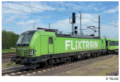 TILLIG 04845 Elektrolokomotive „Flixtrain“ Spur TT