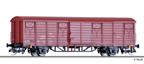 TILLIG 17180 Gedeckter Güterwagen der DR Spur TT