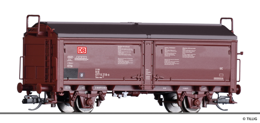 TILLIG 17656 Schiebedach-/Schiebewandwagen der DB AG Spur TT