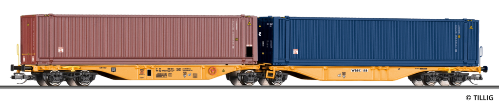 TILLIG 18079 Containertragwagen der WASCOSA Spur TT