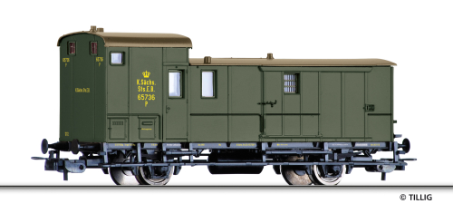 TILLIG 77064 Güterzugpackwagen der K.Sächs.Sts.E.B. Spur H0