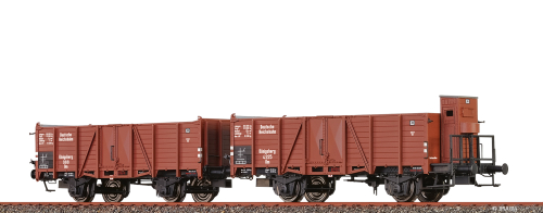 BRAWA 48449 Offene Güterwagen Om DRG, 2er-Set Spur H0