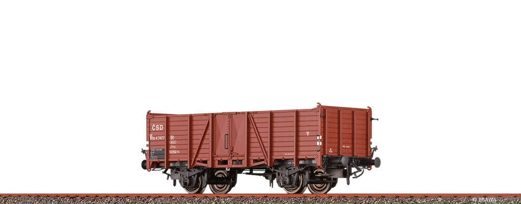 BRAWA 48452 Offener Güterwagen Vtu CSD Spur H0