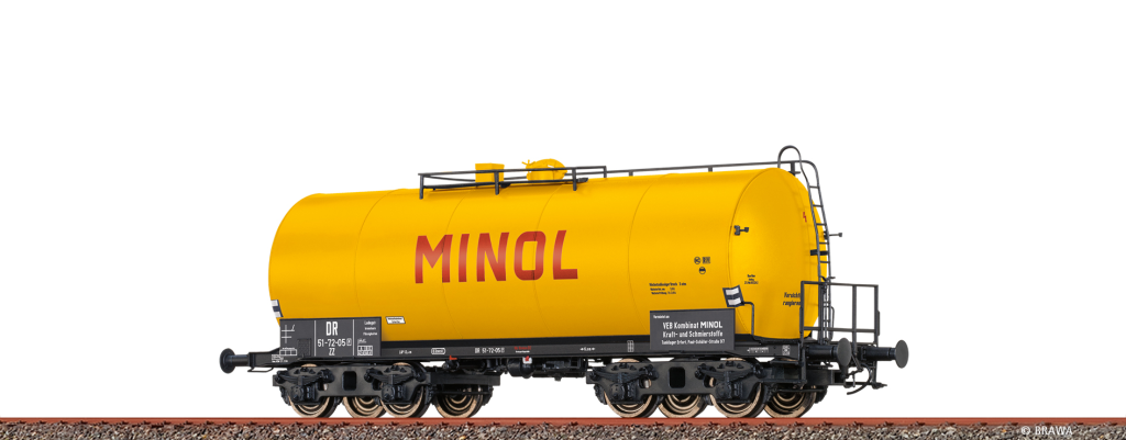 BRAWA 49629 Leichtbaukesselwagen Uerdingen ZZ "Minol" DR Spur H0