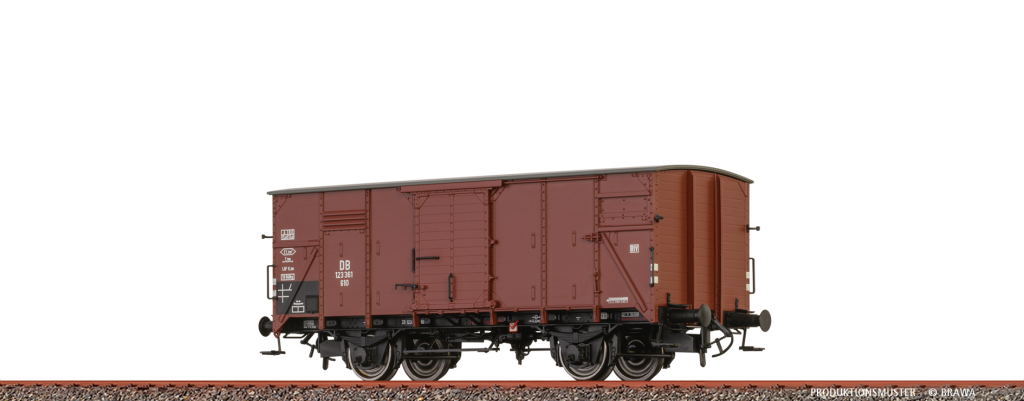 BRAWA 51248 Gedeckter Güterwagen G10 DB Spur H0