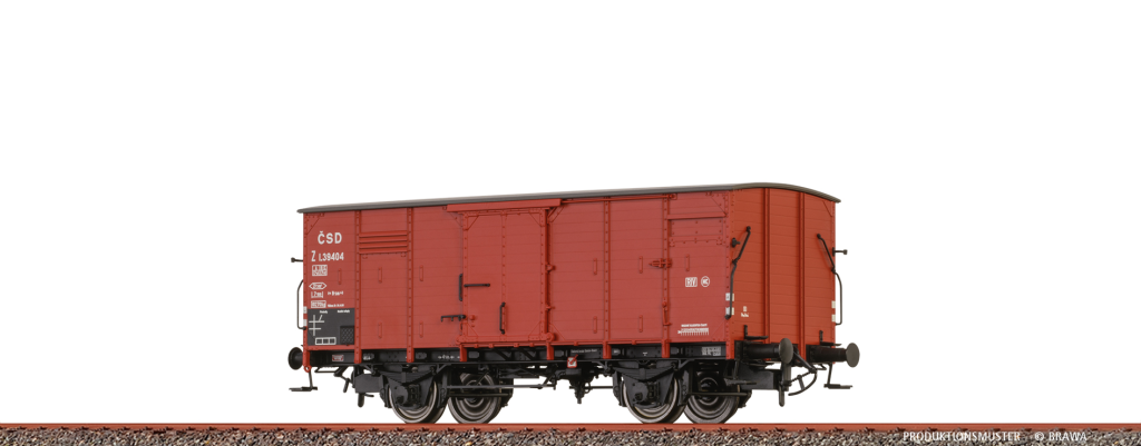 BRAWA 51252 Gedeckter Güterwagen Z CSD Spur H0