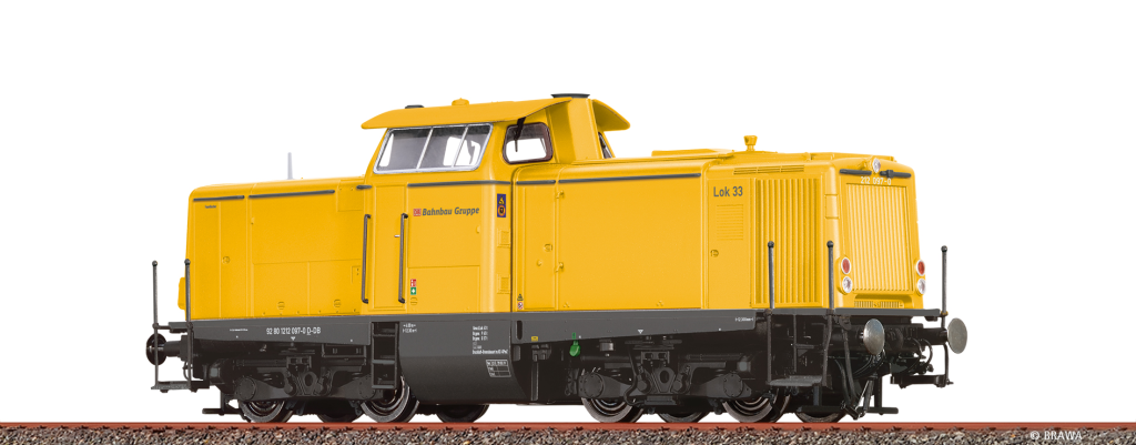 BRAWA 70028 Diesellok BR 212 DB AG, Bahnbau Gruppe Spur H0