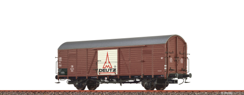 BRAWA 50487 Gedeckter Güterwagen Glt23 Deutz Traktoren DB Spur H0