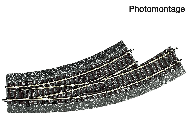 ROCO 42560 Bogenweiche links BWl2/3 R2 358mm 30° Spur H0