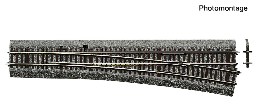 ROCO 42583 Weiche rechts Wr10 1946mm 10° L 345mm Spur H0