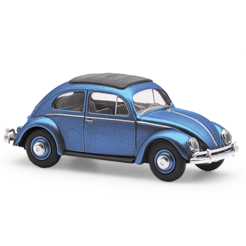 Busch 52996 VW Käfer Oval Blau Spur H0