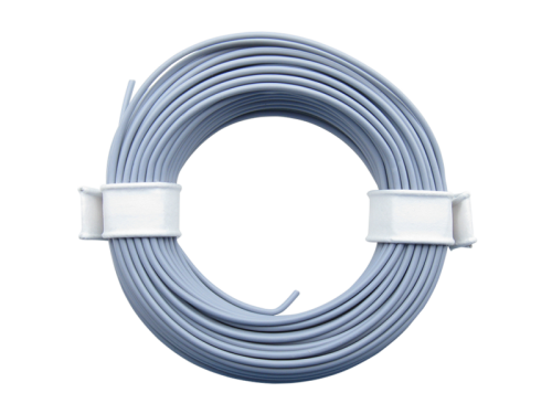 10 Meter Ring Miniaturkabel Litze flexibel LIY 0,14mm² grau