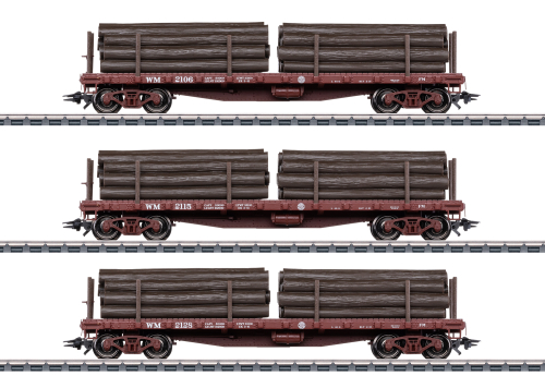 Märklin 045600 US-Rungenwagen-Set z.Shay II Spur H0