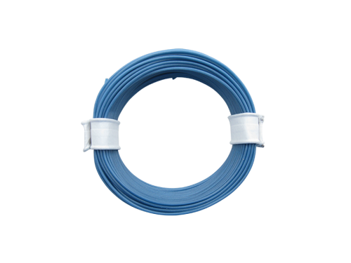 10 Meter Ring Miniaturkabel Litze LIFY 0,05mm² blau