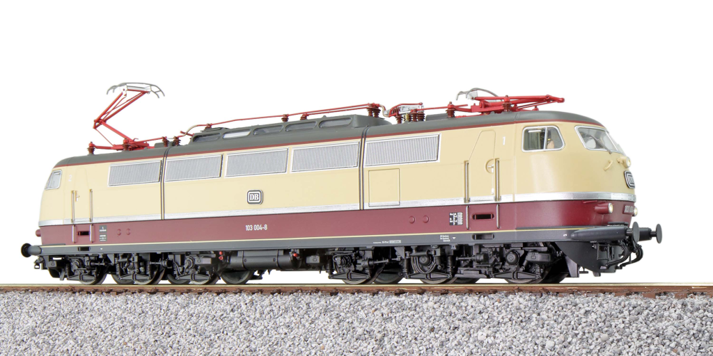ESU 31177 E-Lok, H0, E03, 103 004 DB, TEE, Ep IV, Vorbildzustand um 1979, LokSound, Pantograph, DC/AC Spur H0