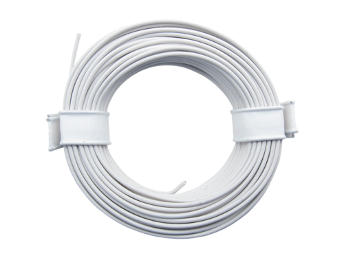 10 Meter Ring Miniaturkabel Litze flexibel LIY 0,25mm² weiß