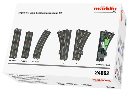 Märklin 024802 Digitale C-Gleis-Ergänzungspackung D2 Spur H0