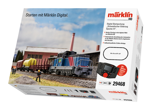 Märklin 029468 Digital-Startpackung Schwedischer Güterzug Epoche VI Spur H0