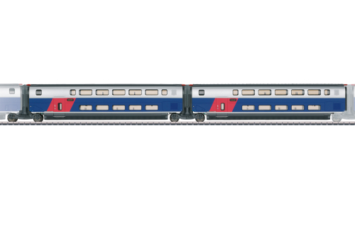 Märklin 043423 Ergänzungswagen-Set 1 zum TGV Euroduplex Spur H0