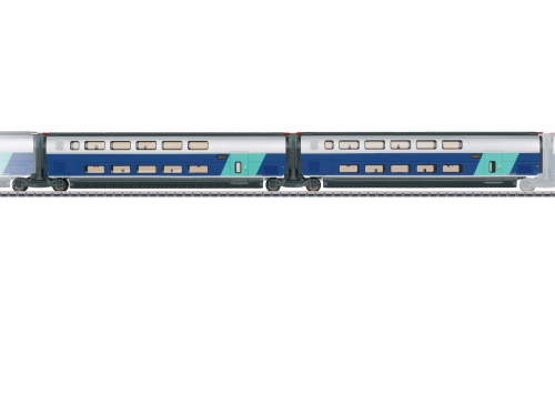 Märklin 043433 Ergänzungswagen-Set 2 zum TGV Euroduplex Spur H0