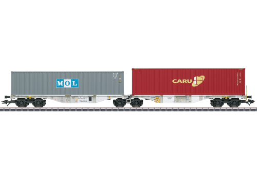 Märklin 047811 Doppel-Containertragwagen Bauart Sggrss 80 Spur H0